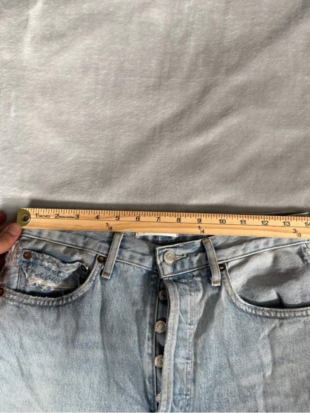 Agolde 90s Jeans Womens 28x28 (Estimated) Straight Fit High Rise Distressed - Picture 12 of 16
